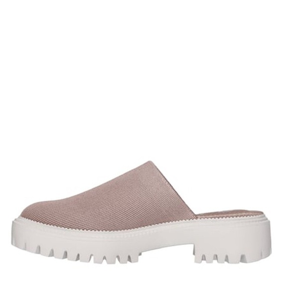 NWT Skechers Chunky Platform Mule Clogs Slip-On Beige Pink Mauve Lug Sole 11 - Picture 5 of 7